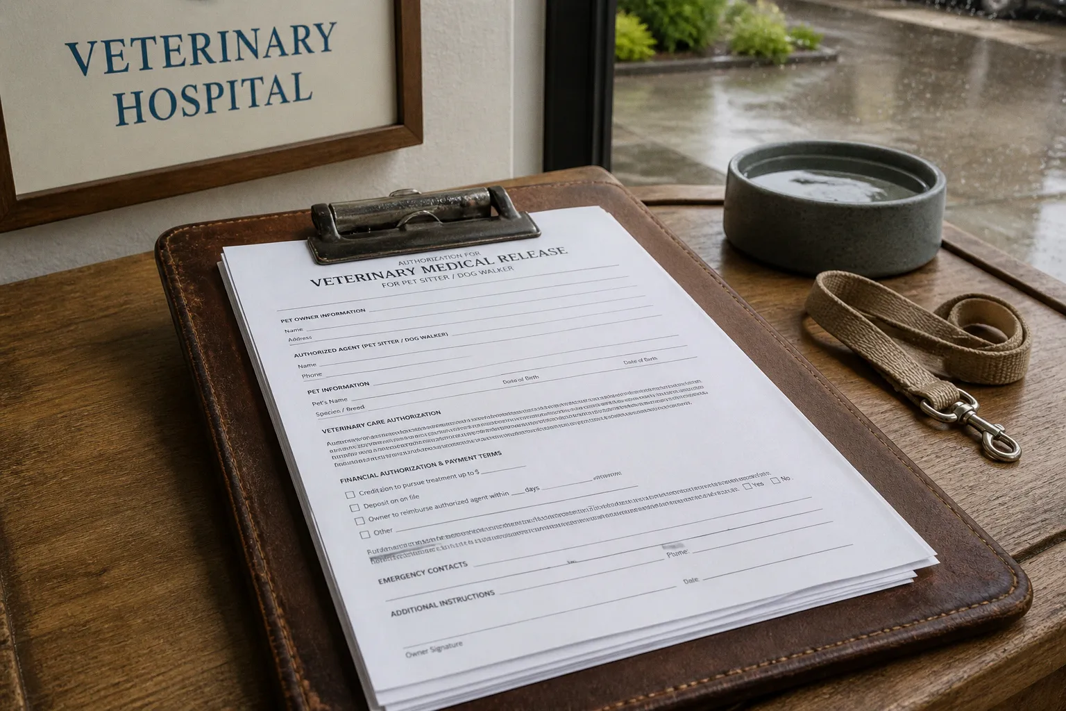 Pet sitter vet release forms: avoiding financial traps